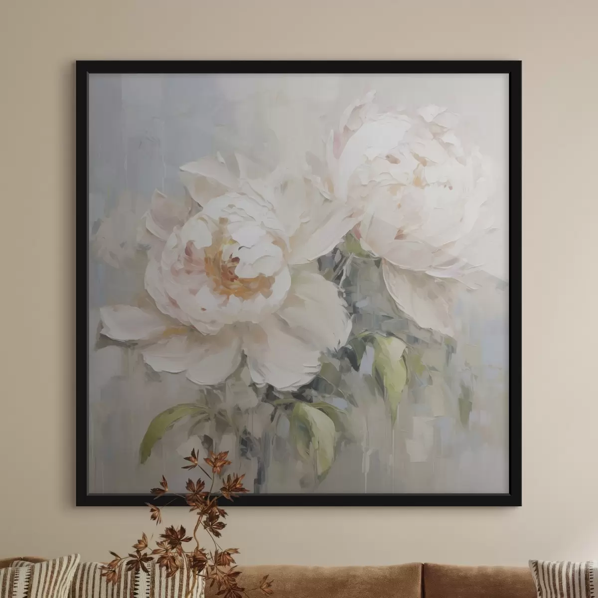Poster Pivoines abstraites f45608