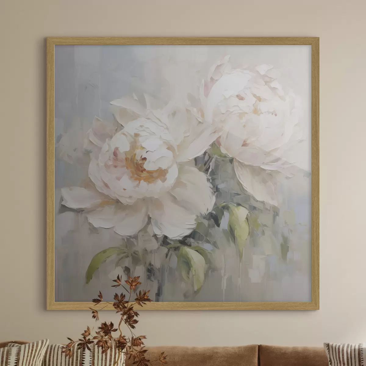 Poster Pivoines abstraites f45608