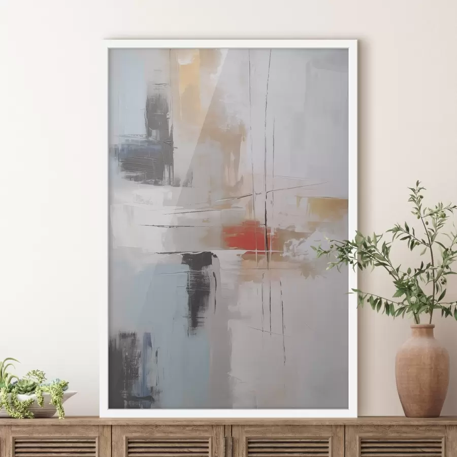 Papier peint Abstraction imitation de la peinture et abrasions f45635