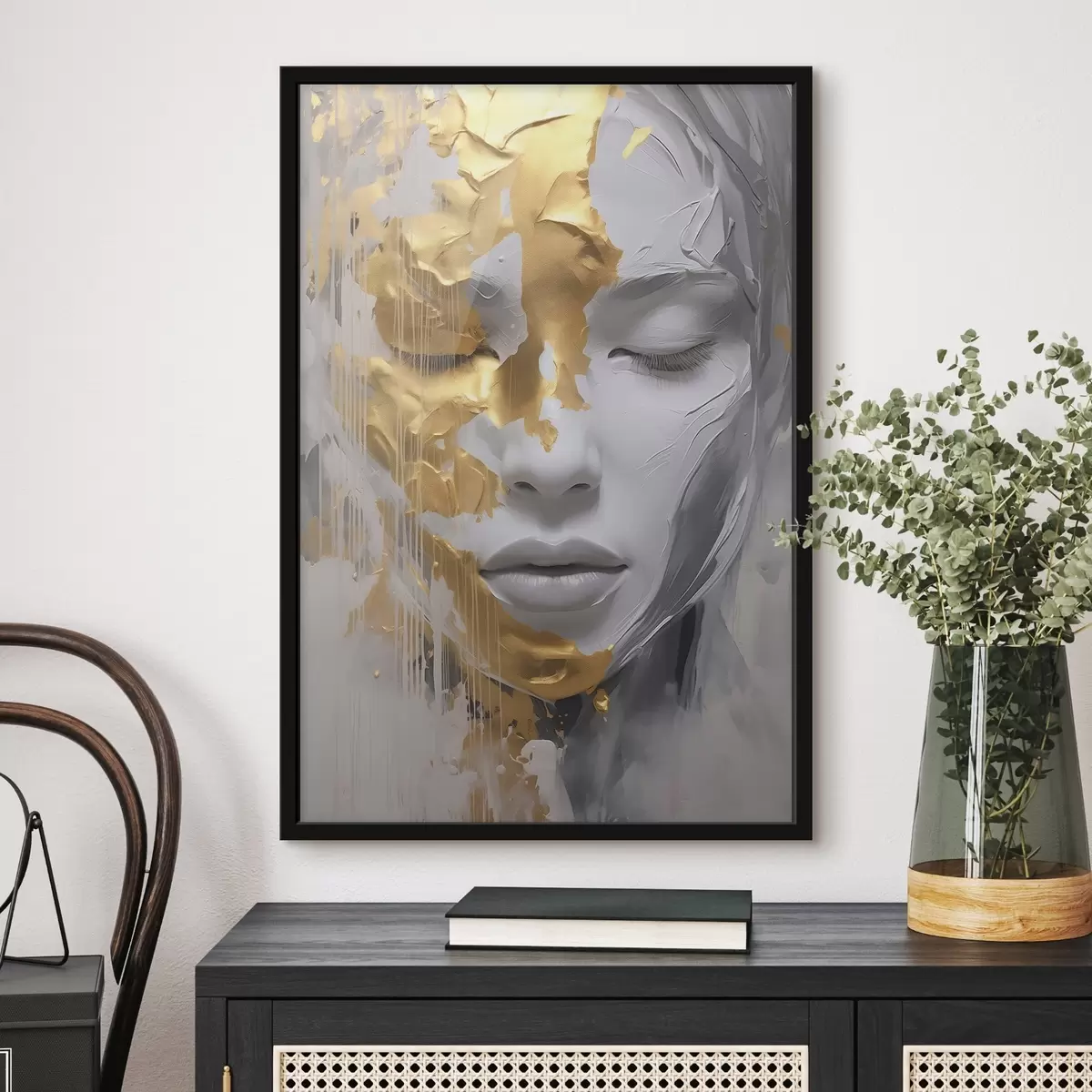 Poster Portrait abstrait d'une femme f45448