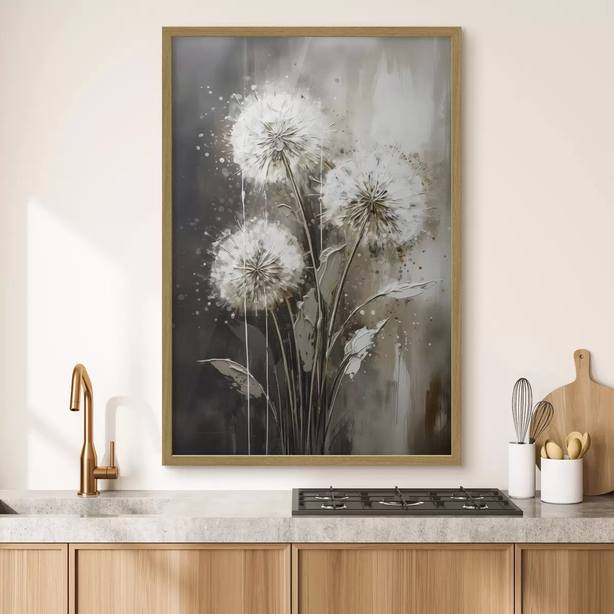 Poster Pissenlits abstraits f45449