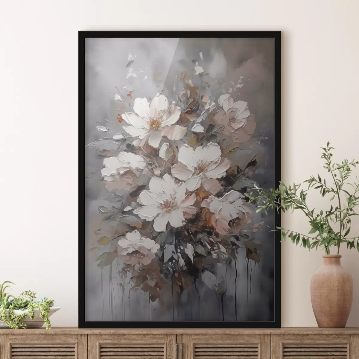 Poster Bouquet de fleurs abstraites f45580