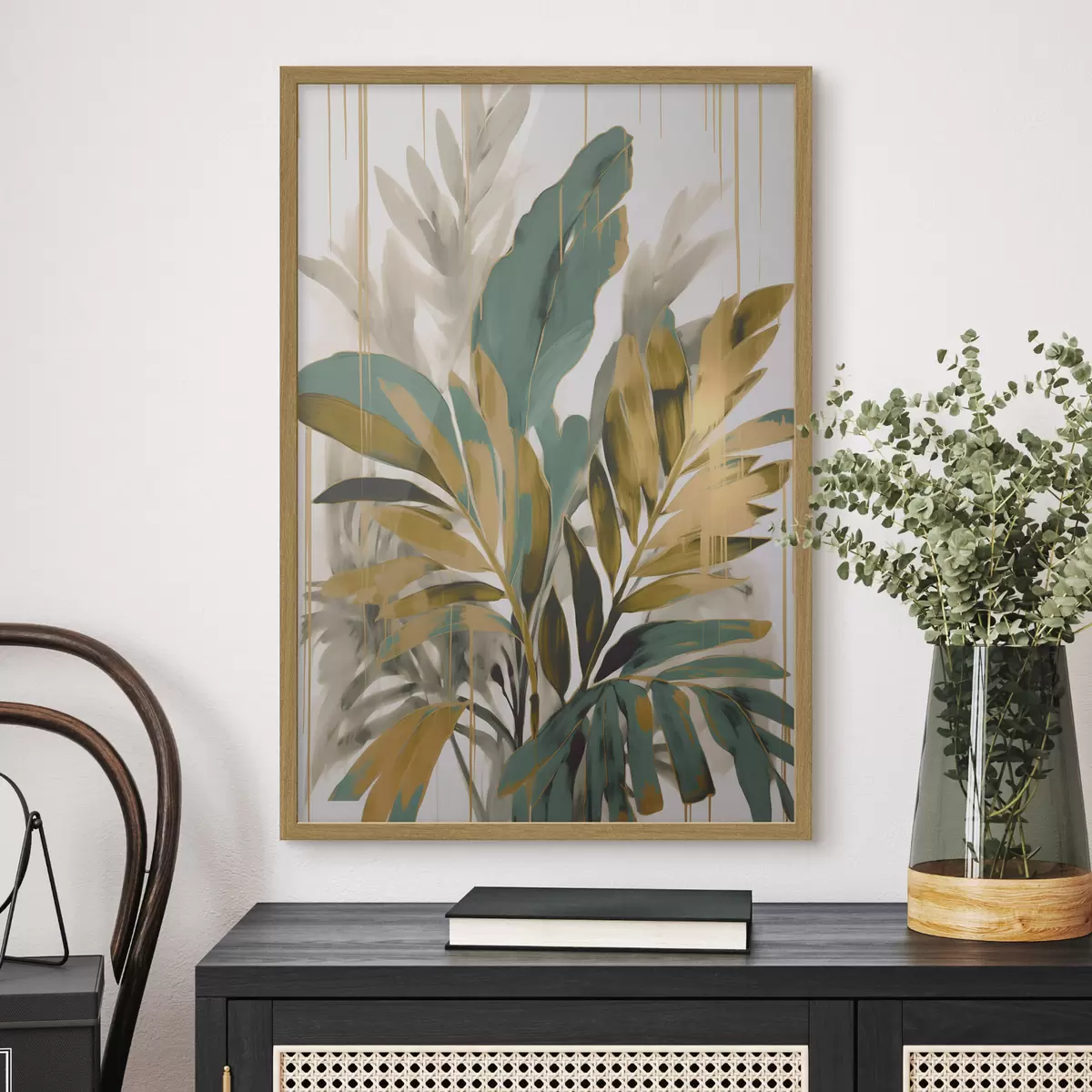 Poster Feuilles tropicales abstraites f45590