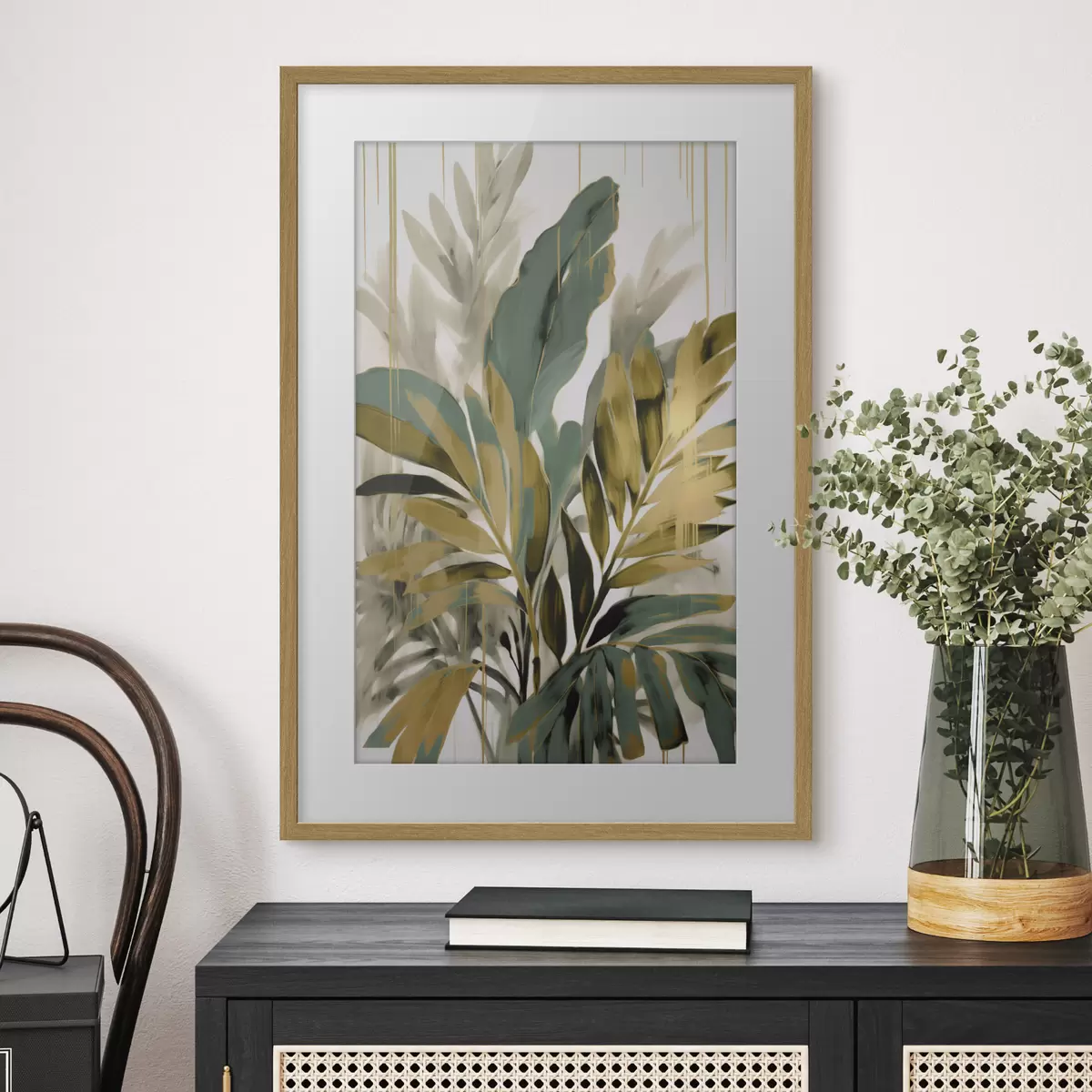 Poster Feuilles tropicales abstraites f45590