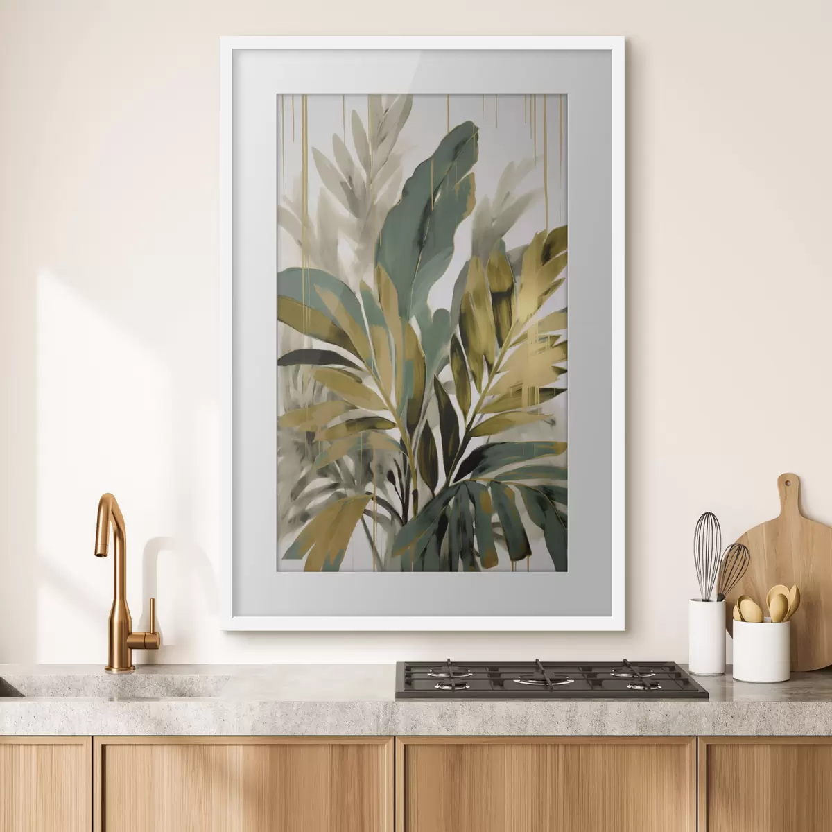 Poster Feuilles tropicales abstraites f45590