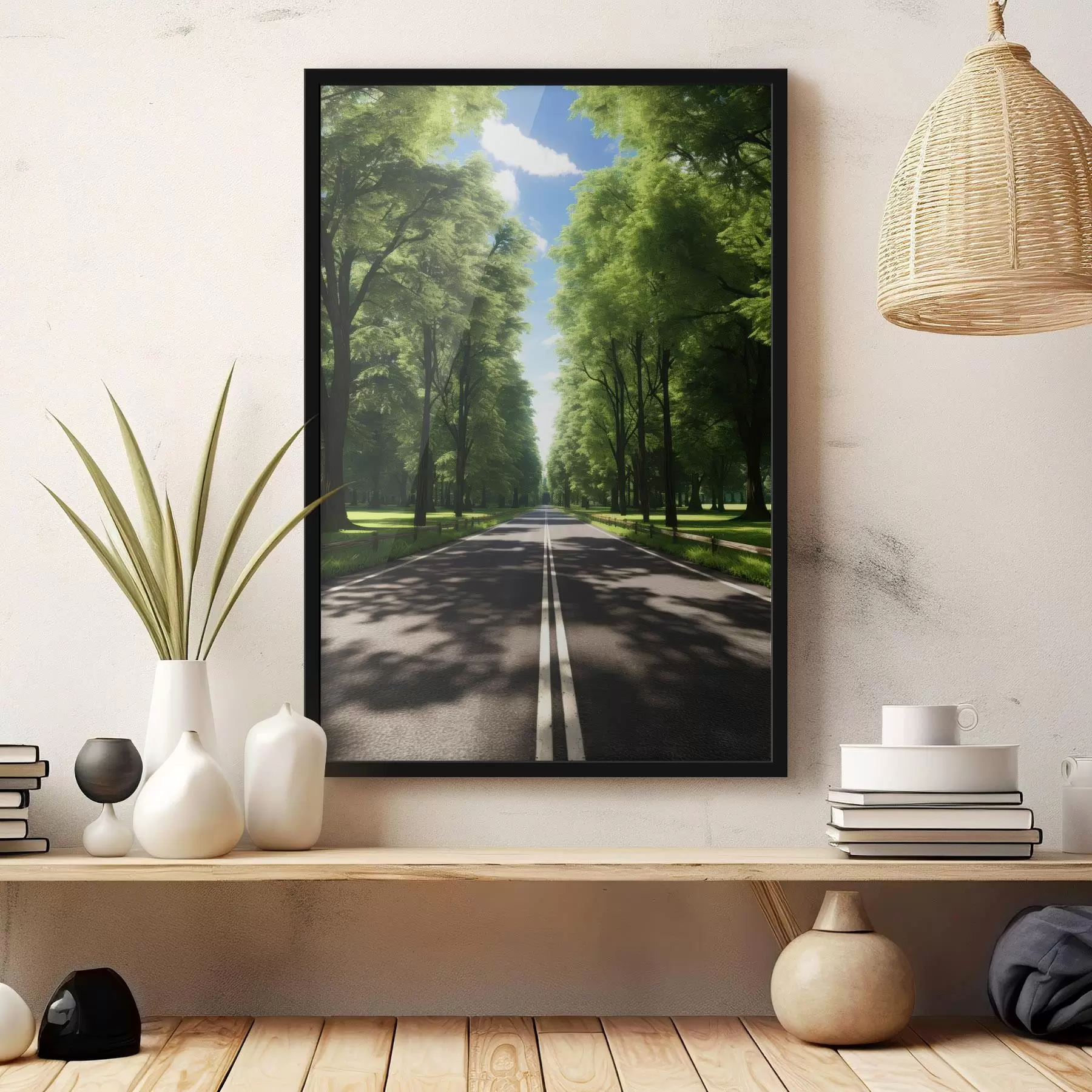 Papier peint Route au loin f45505
