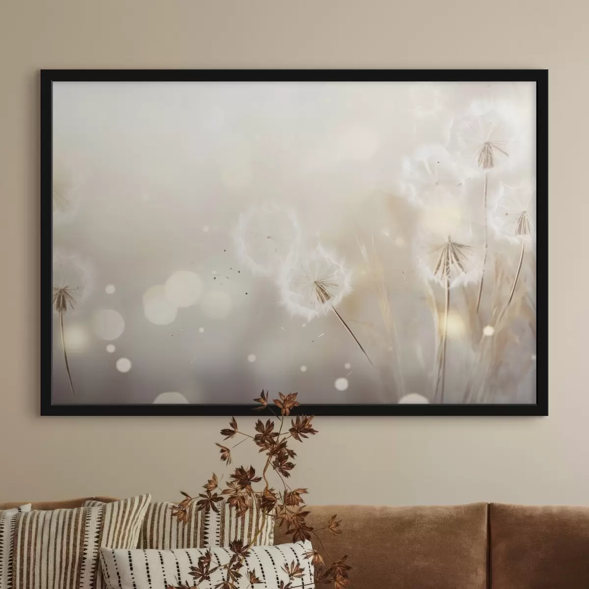 Poster Pissenlits délicats en pleine lumière f45519