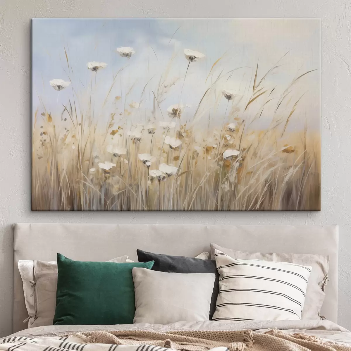 Tableau Un bateau sur une eau turquoise parmi les rochers s45511