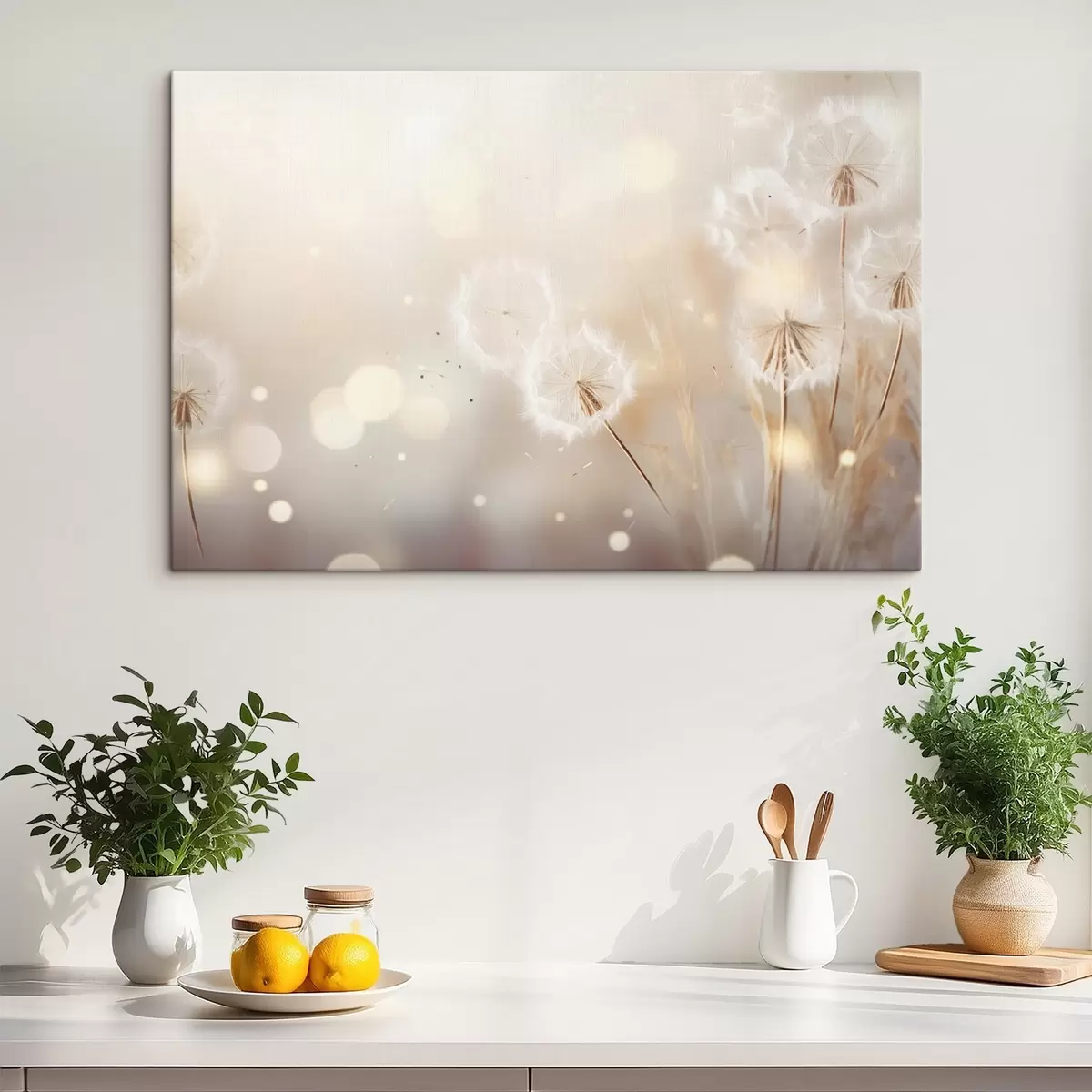 Tableau Pissenlits délicats en pleine lumière s45519