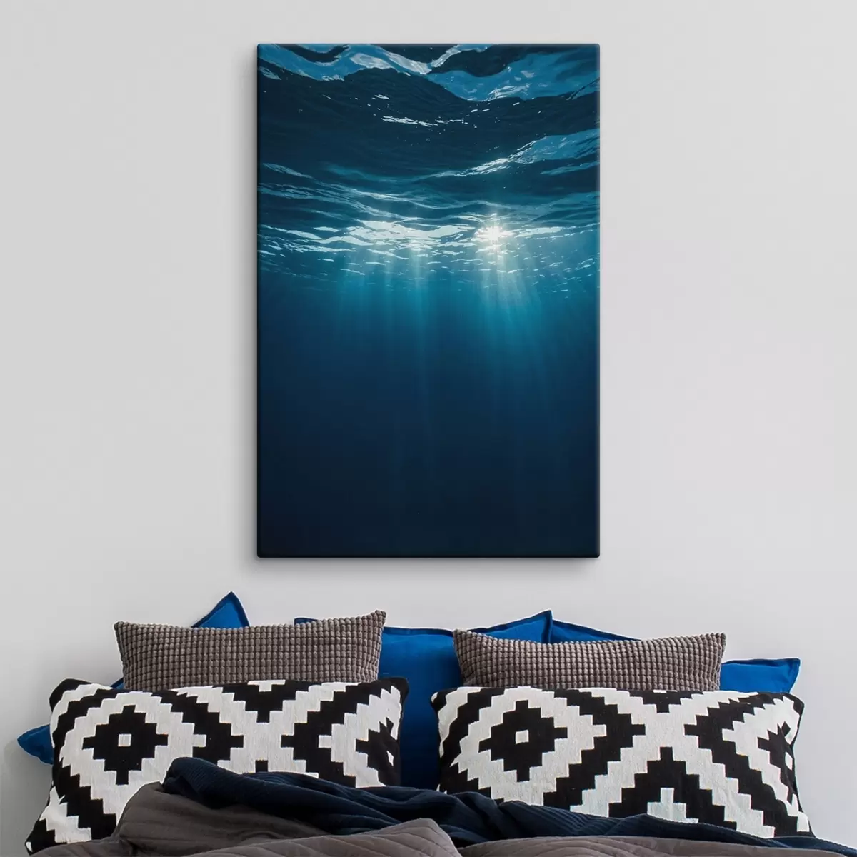 Tableau Rayons de soleil sous la surface de l'eau s45625