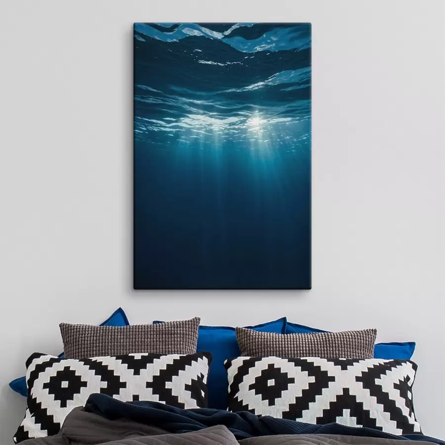Tableau Rayons de soleil sous la surface de l'eau s45625