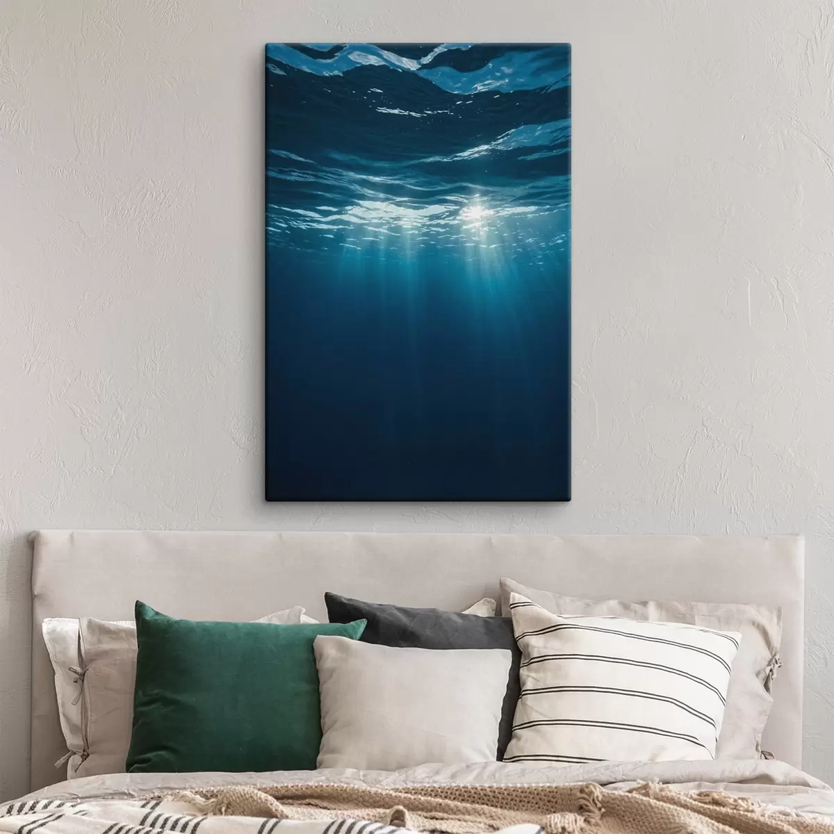 Tableau Rayons de soleil sous la surface de l'eau s45625