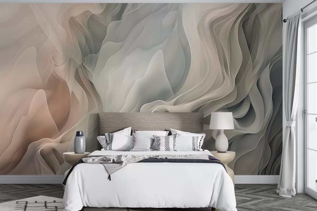 Papier peint Vagues abstraites w04450