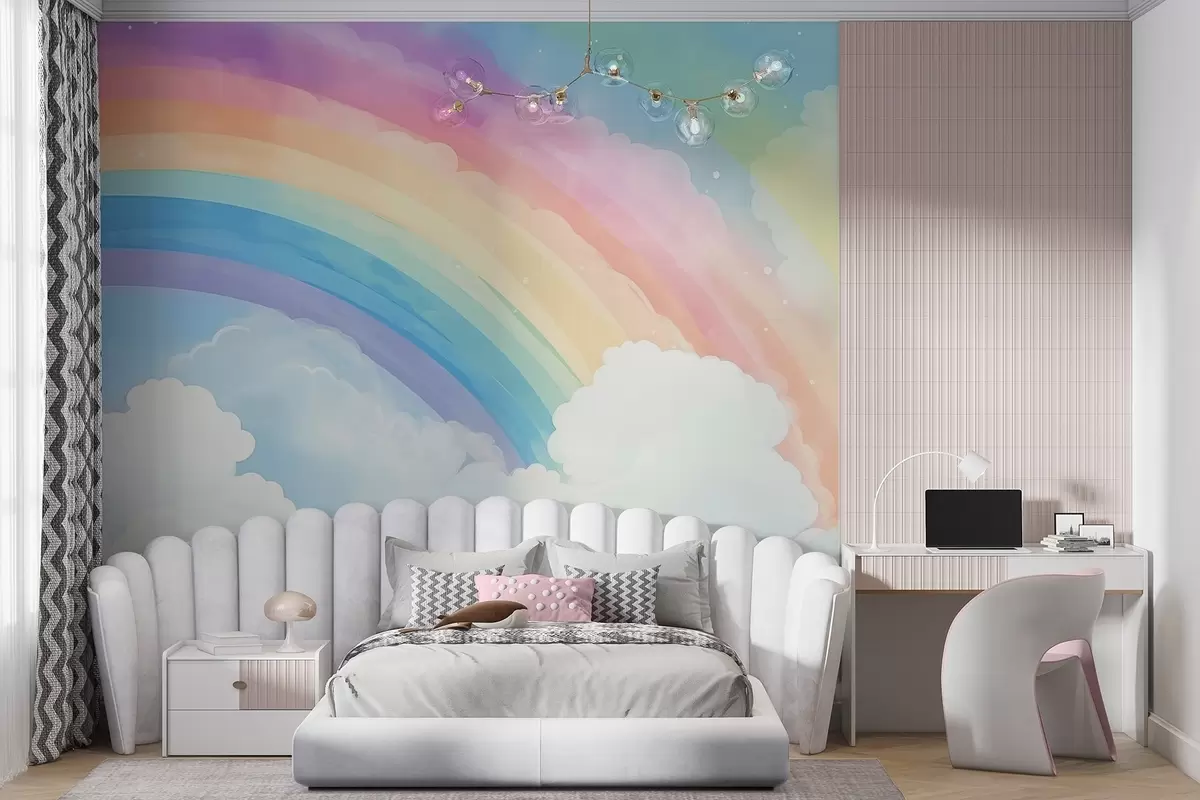 Papier peint Arc-en-ciel dans le ciel w04487