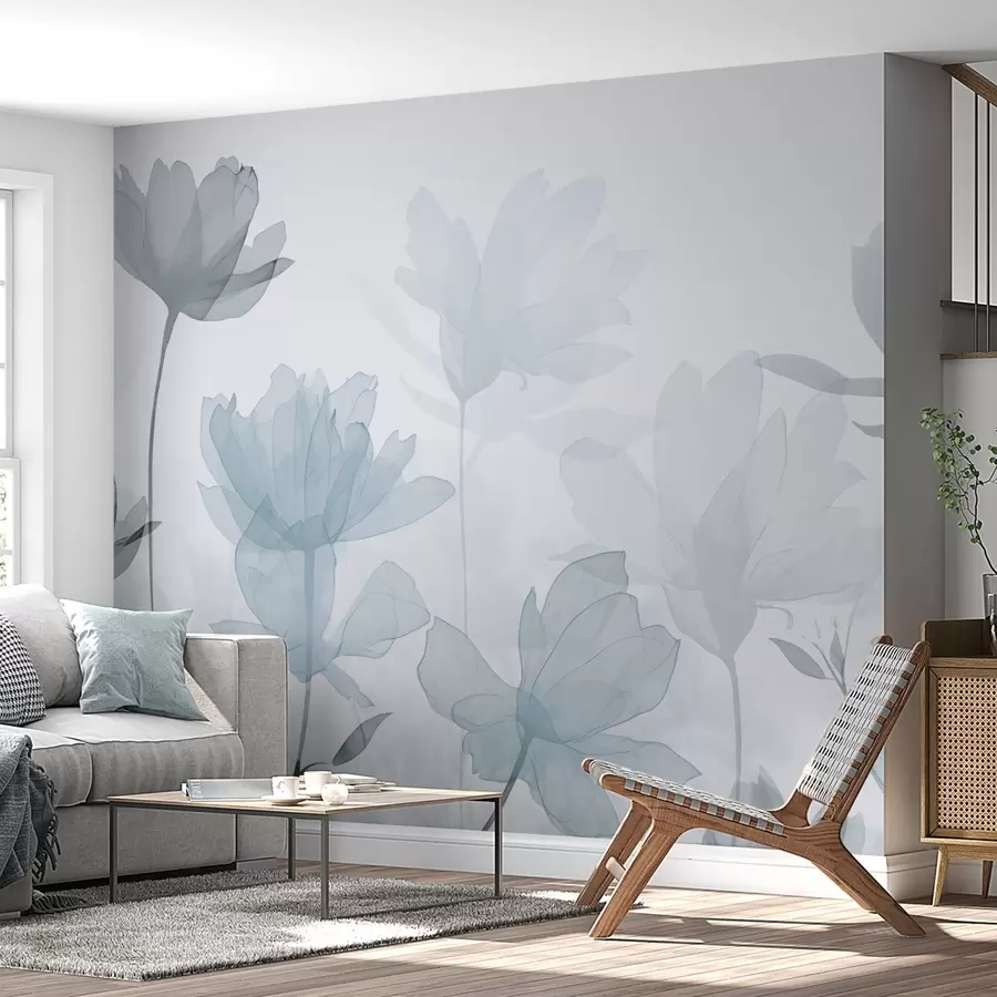 Papier peint Silhouettes de fleurs w04489v1