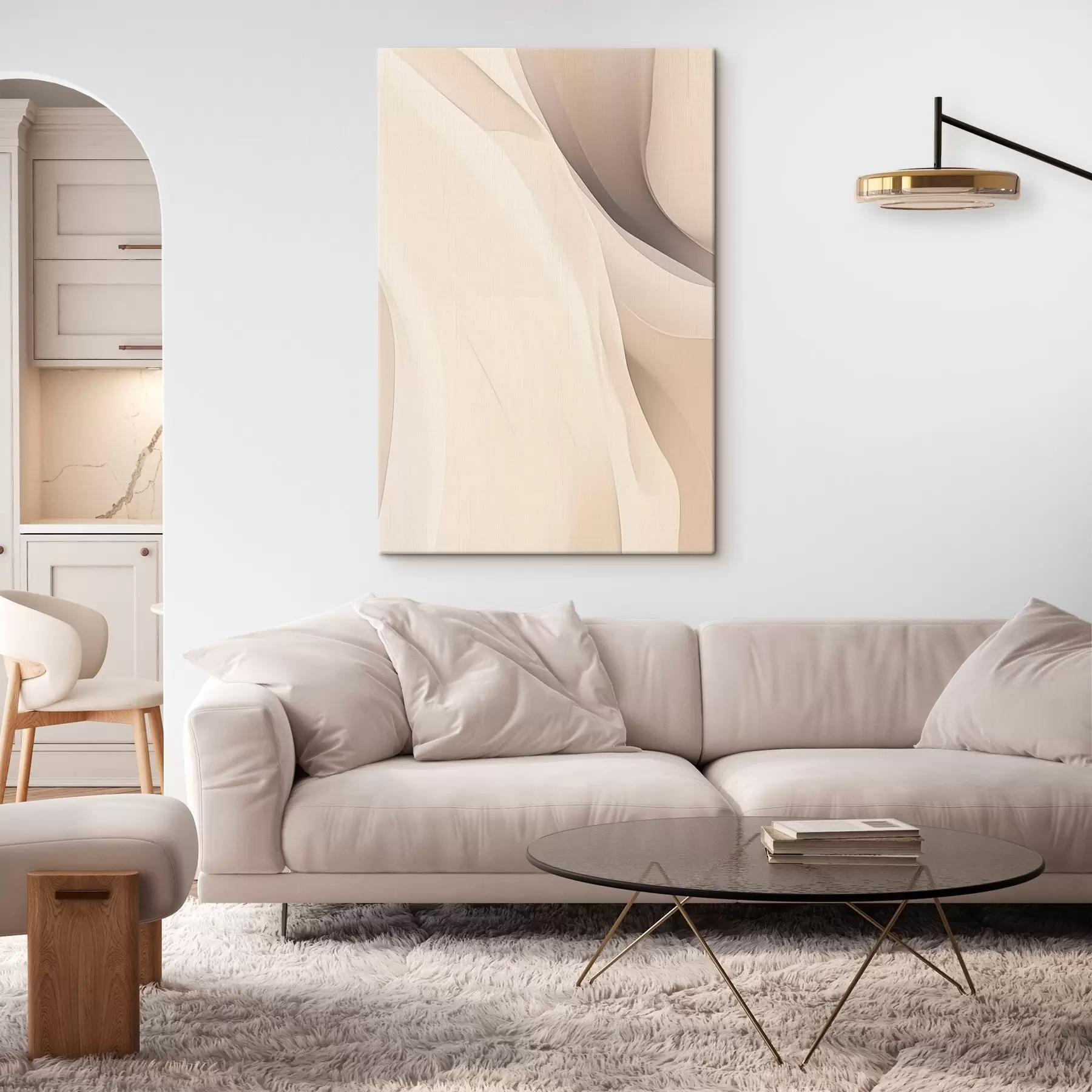 Tableau Lignes abstraites s45629