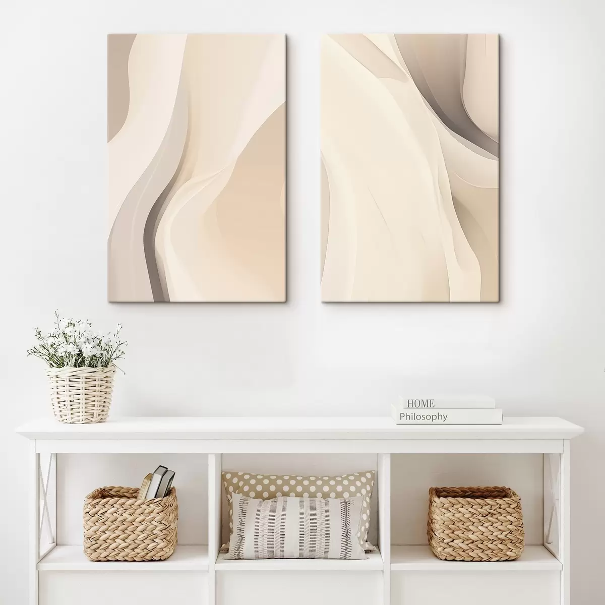 Tableau Vagues de sable abstraites m00681