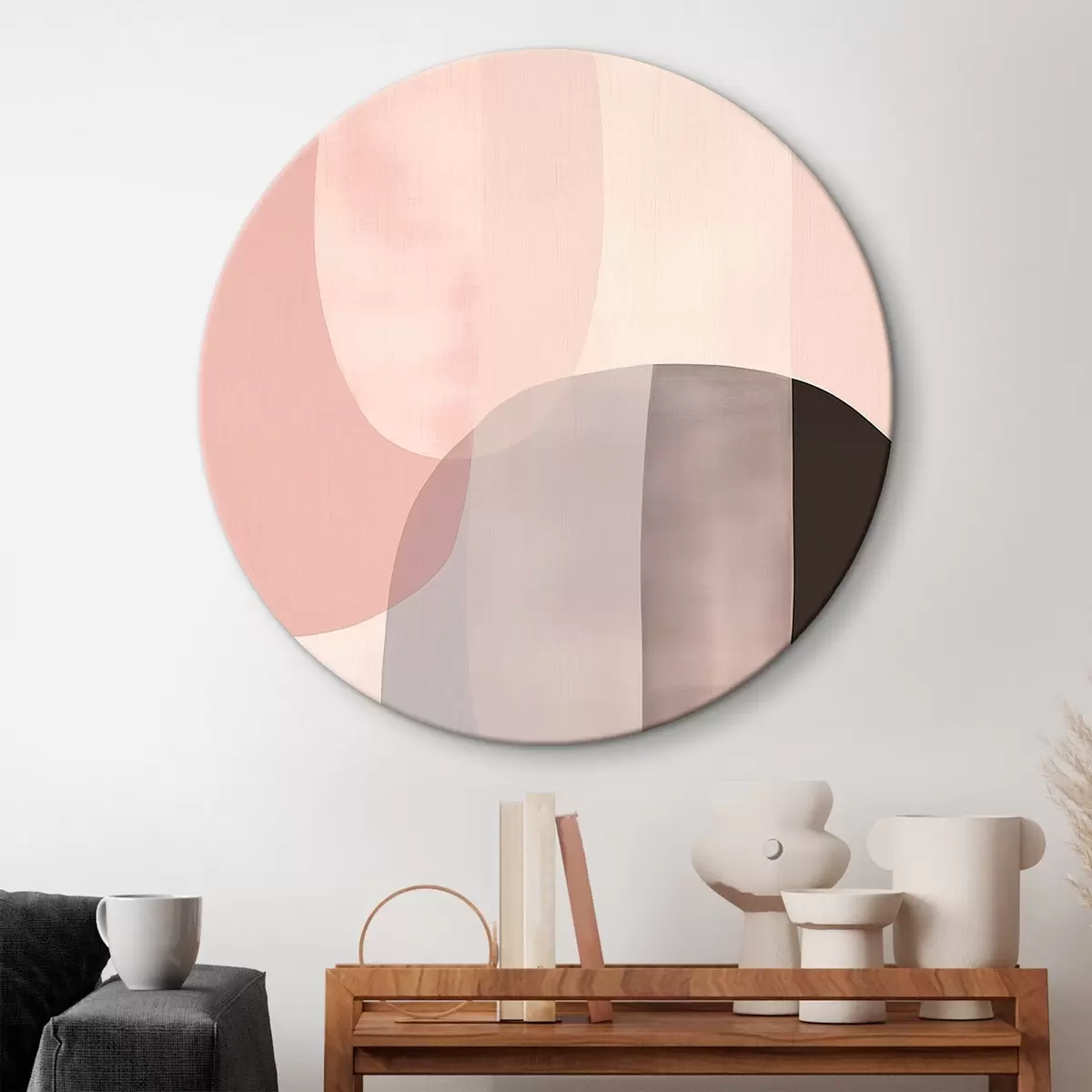 Tableaux rondes Formes abstraites r45633