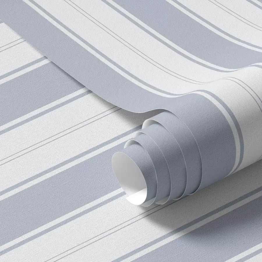 Papier peint Version à rayures répétées dans les tons gris-bleu a00517