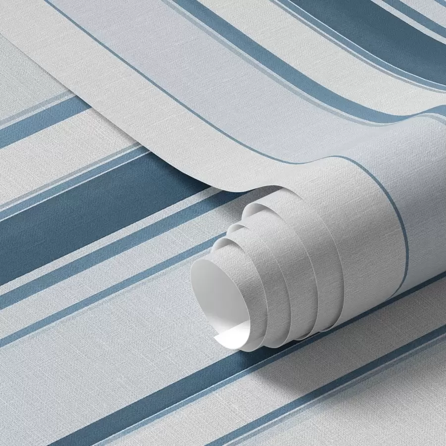 Papier peint Nombreuses rayures verticales de couleur turquoise et bleue a00529