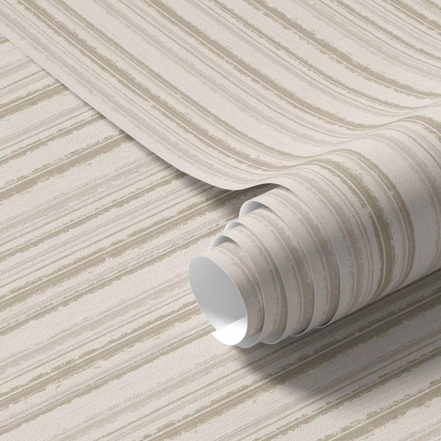 Papier peint Fines rayures dans les tons beige clair a00549