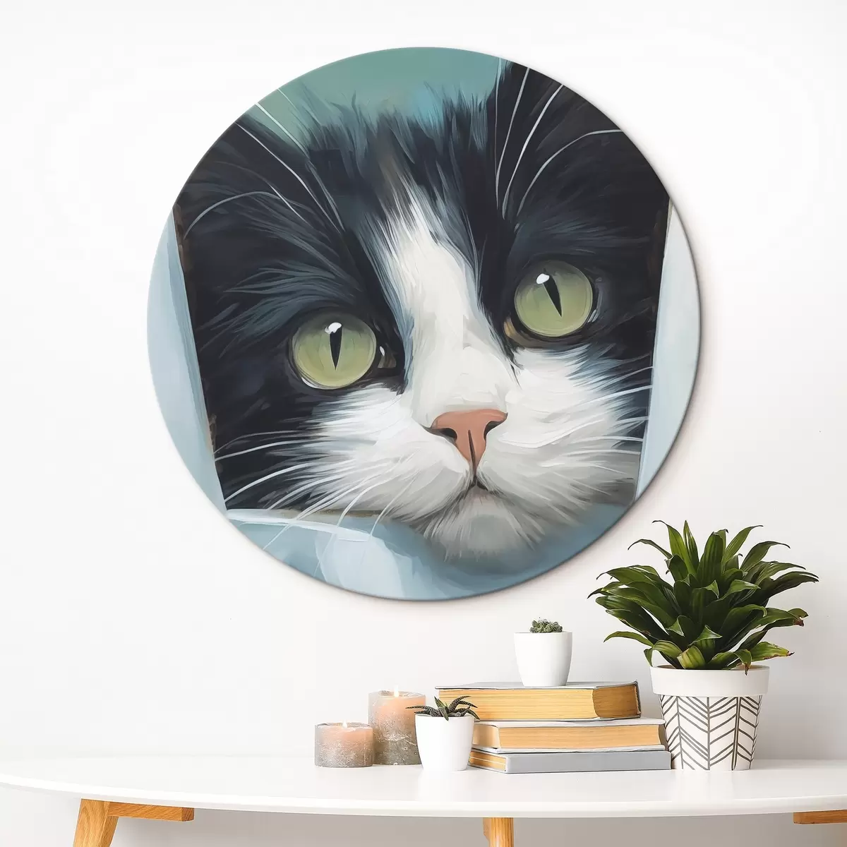 Tableaux rondes Chat r45676