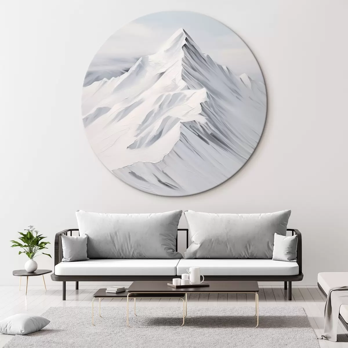 Tableaux rondes Montagne r45683