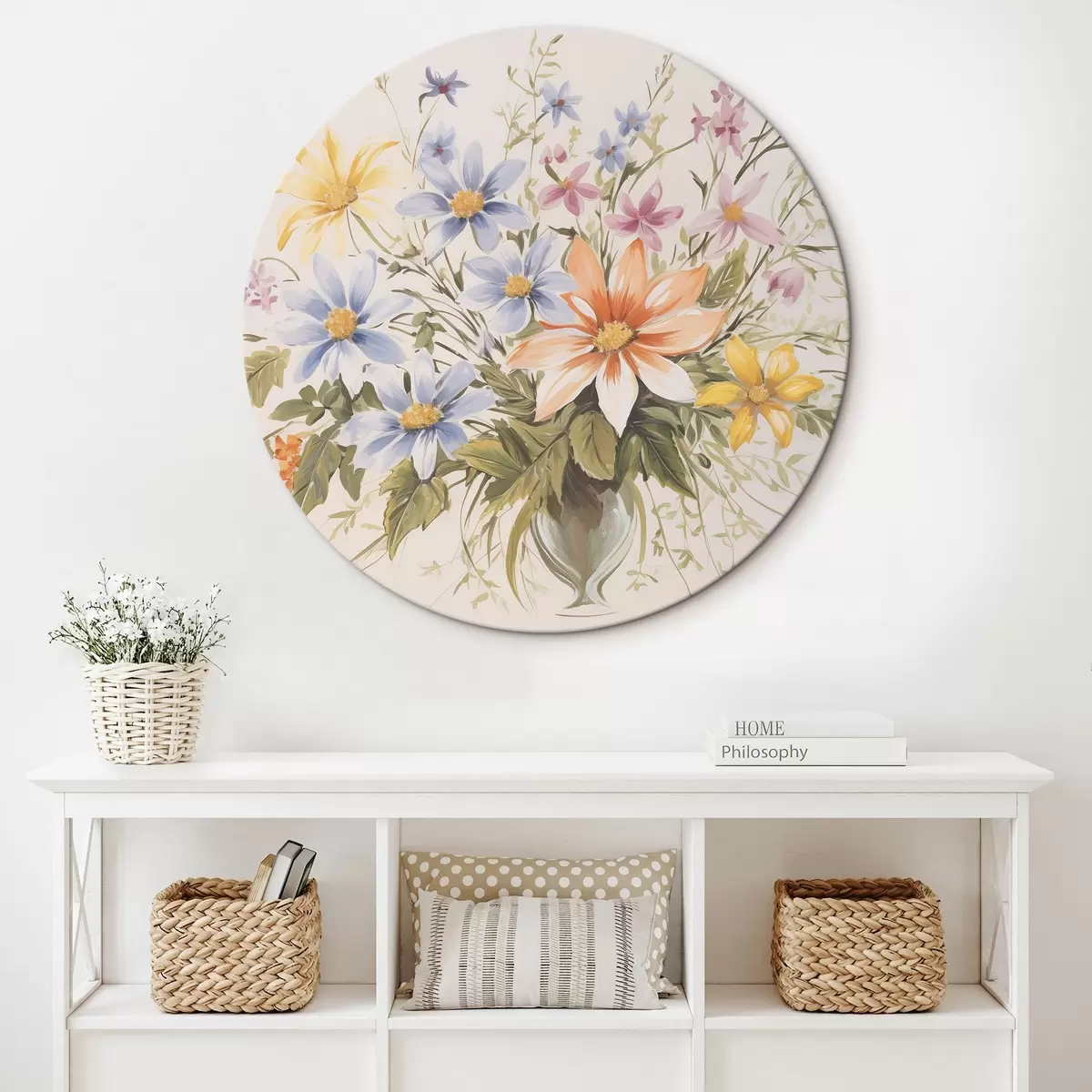 Tableaux rondes Bouquet de printemps r45684