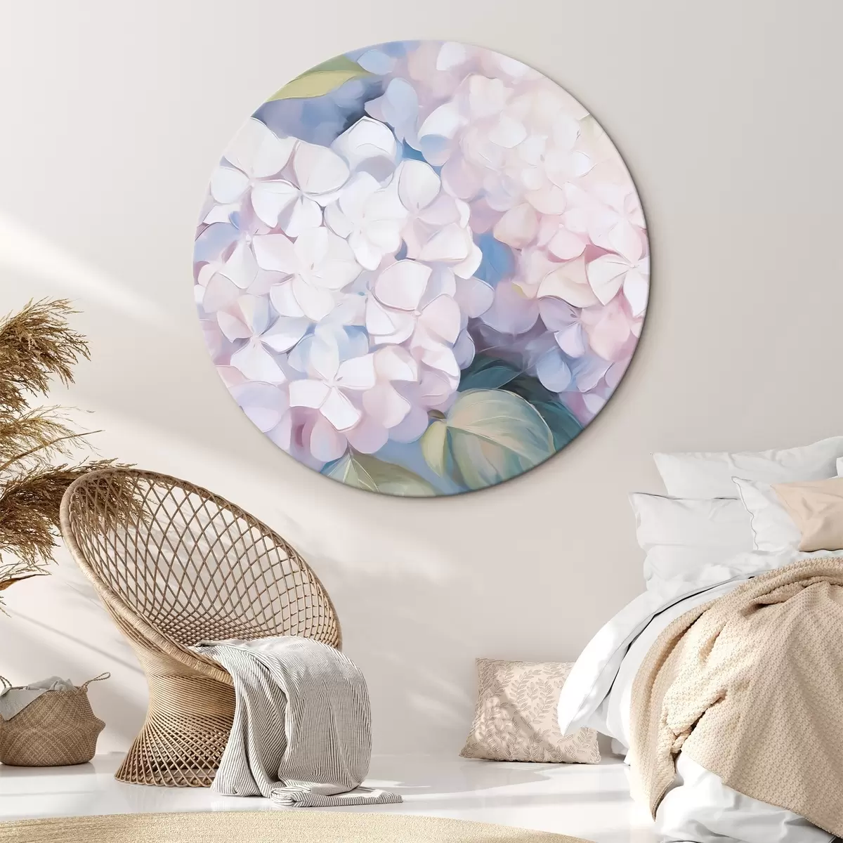 Tableaux rondes Hortensia r45686