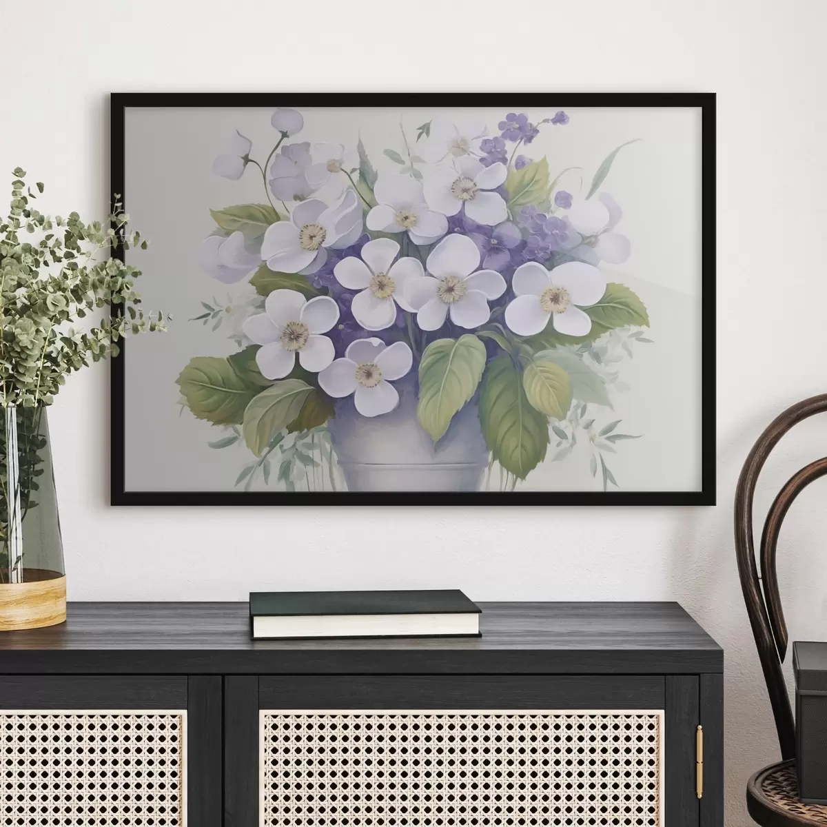 Poster Violettes en pot f45685