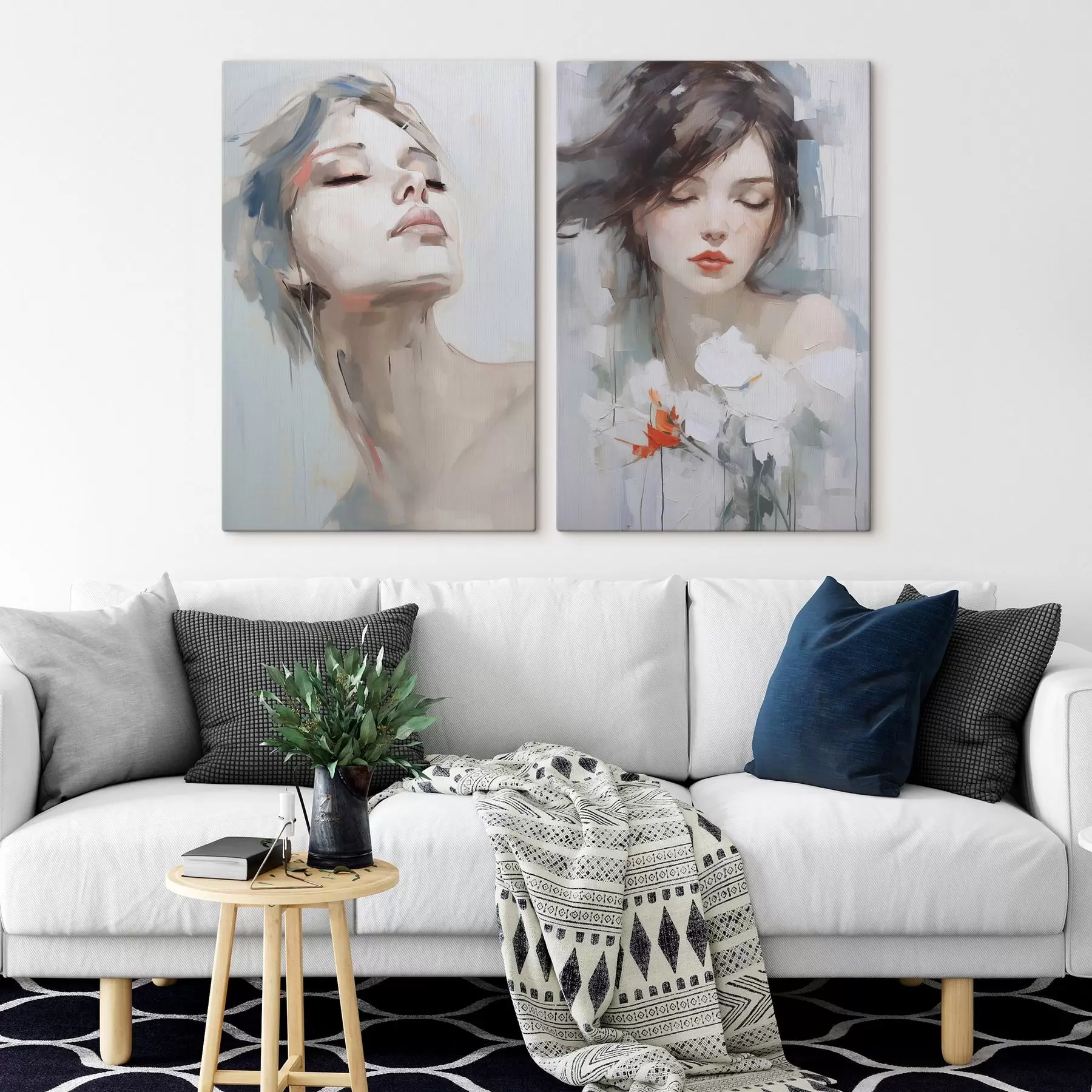 Tableau Portrait d'une femme m00675