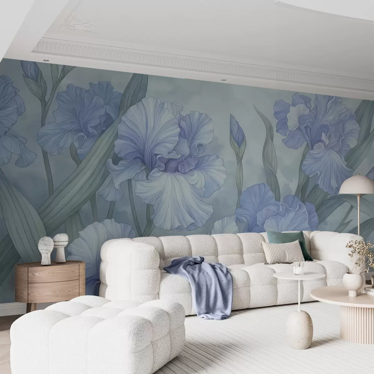 Papier peint Iris illustrés w04469