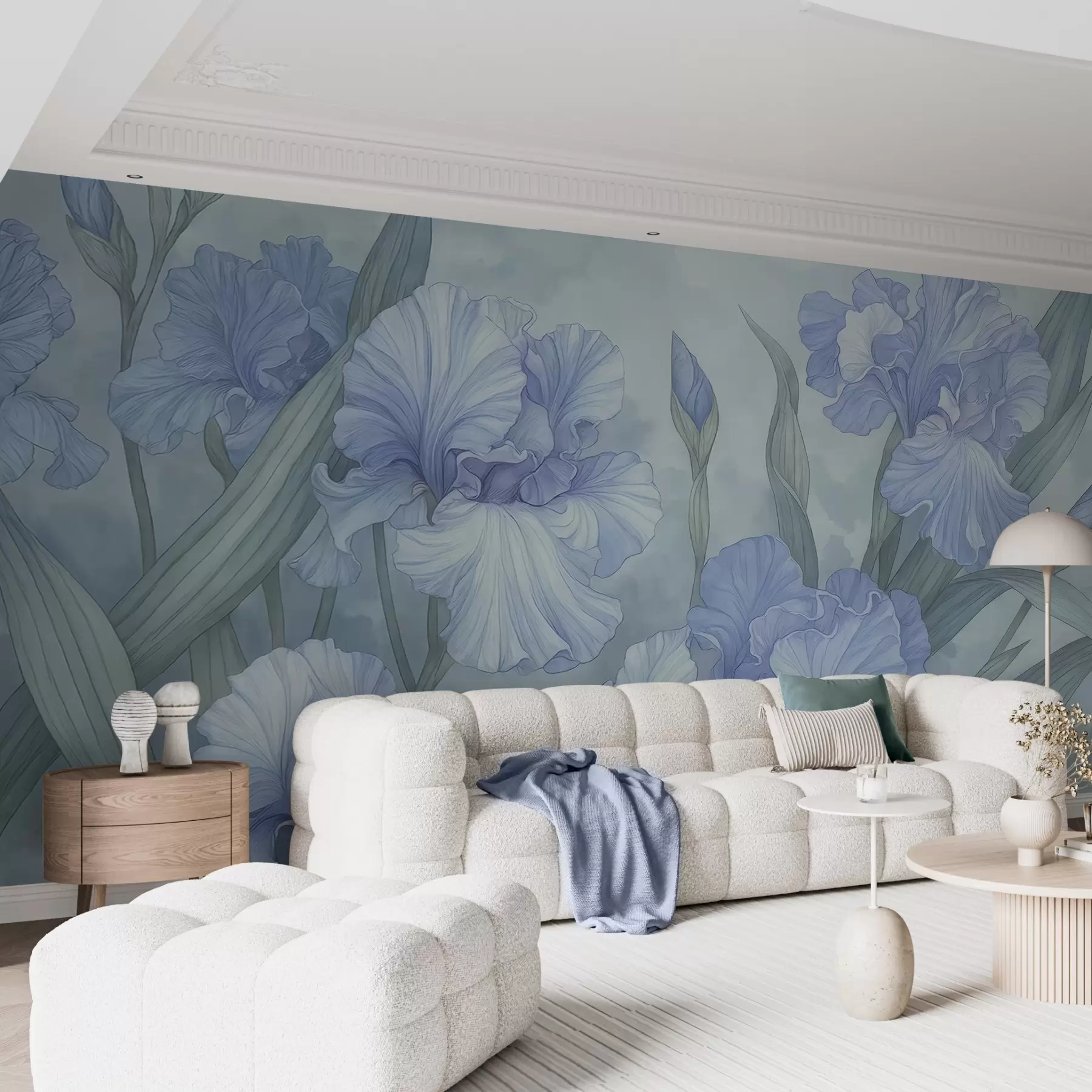 Papier peint Iris illustrés w04469