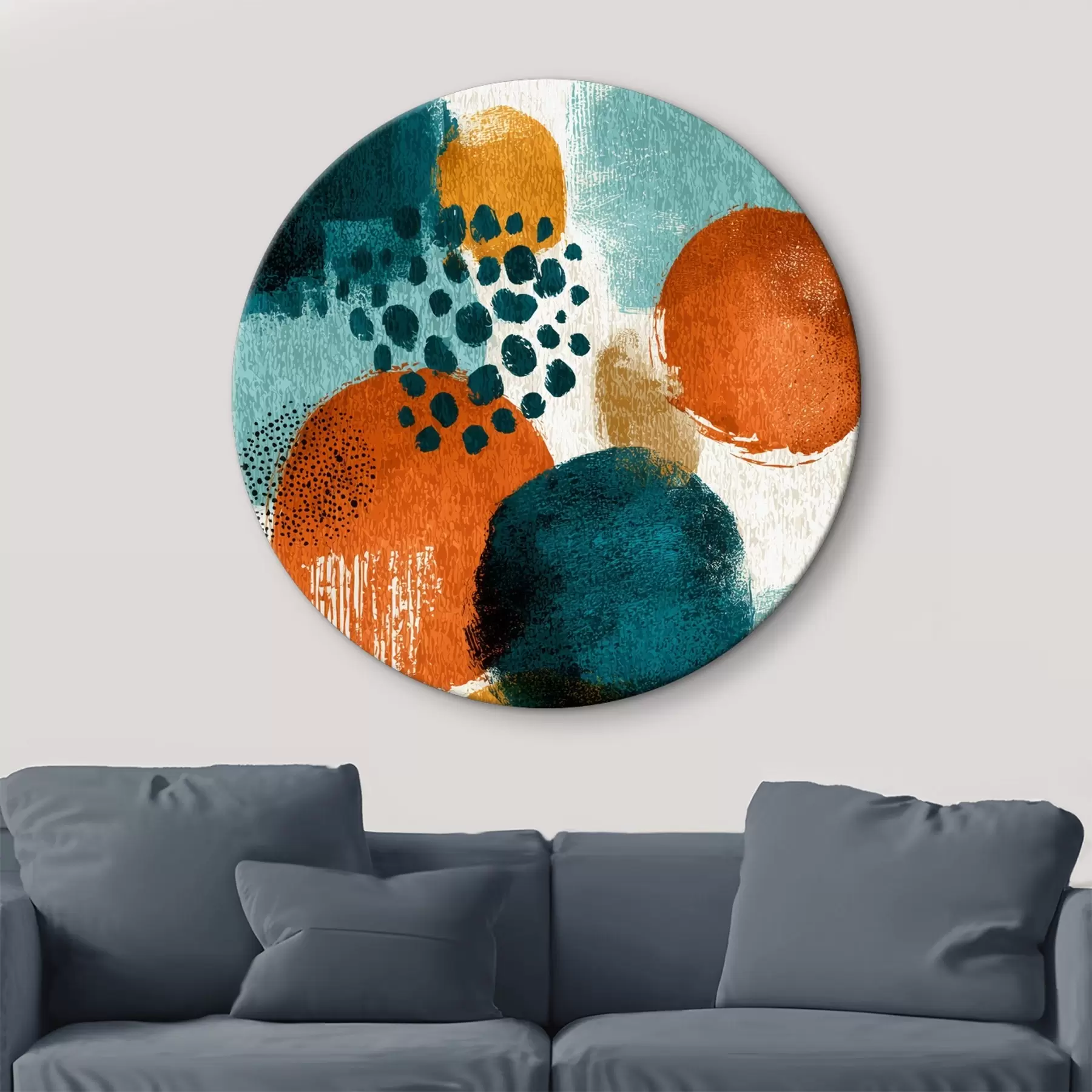 Tableau Formes lumineuses dans un style abstrait r45649