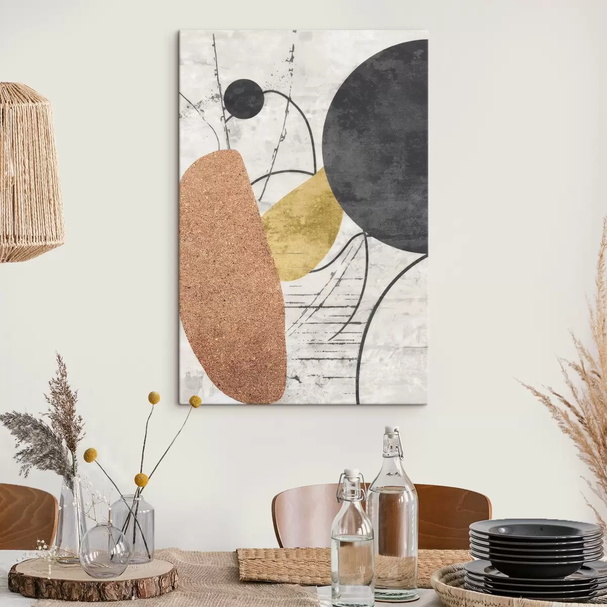 Tableau Abstrait contemporain s45751