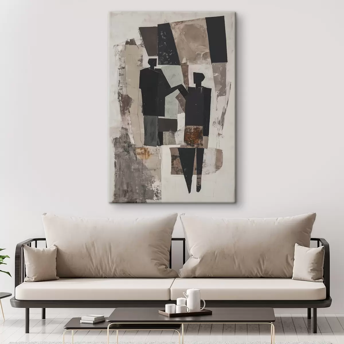 Tableau Figures abstraites d'un couple s45776