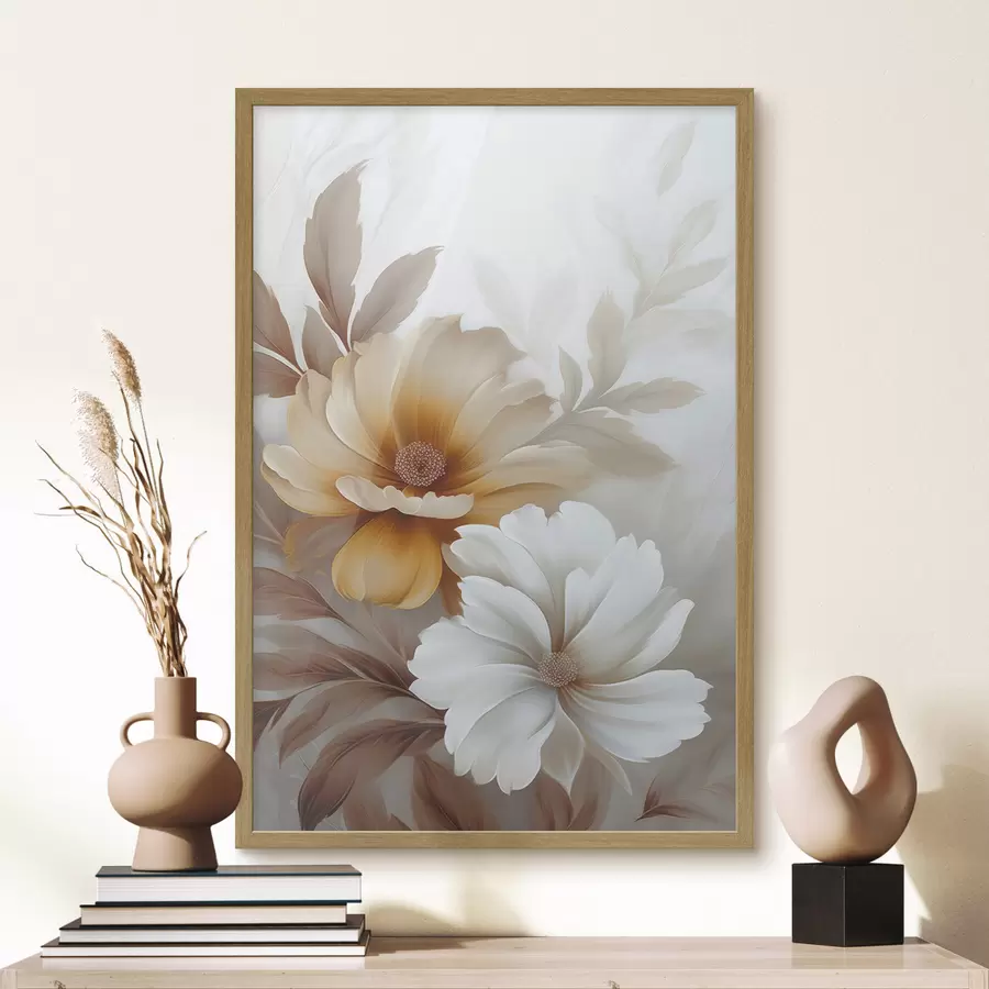 Papier peint Fleurs avec feuilles f45745