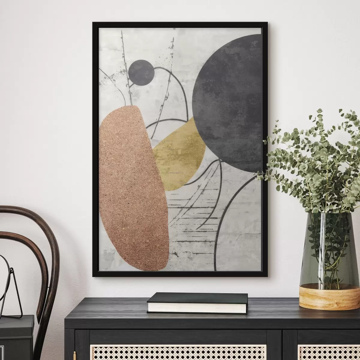 Poster Abstrait contemporain f45751