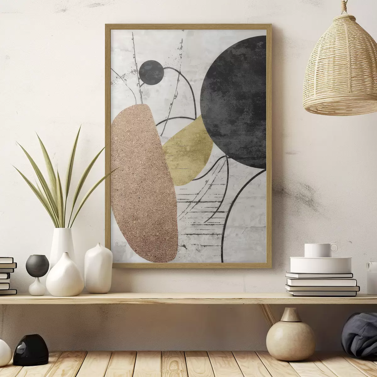 Poster Abstrait contemporain f45751