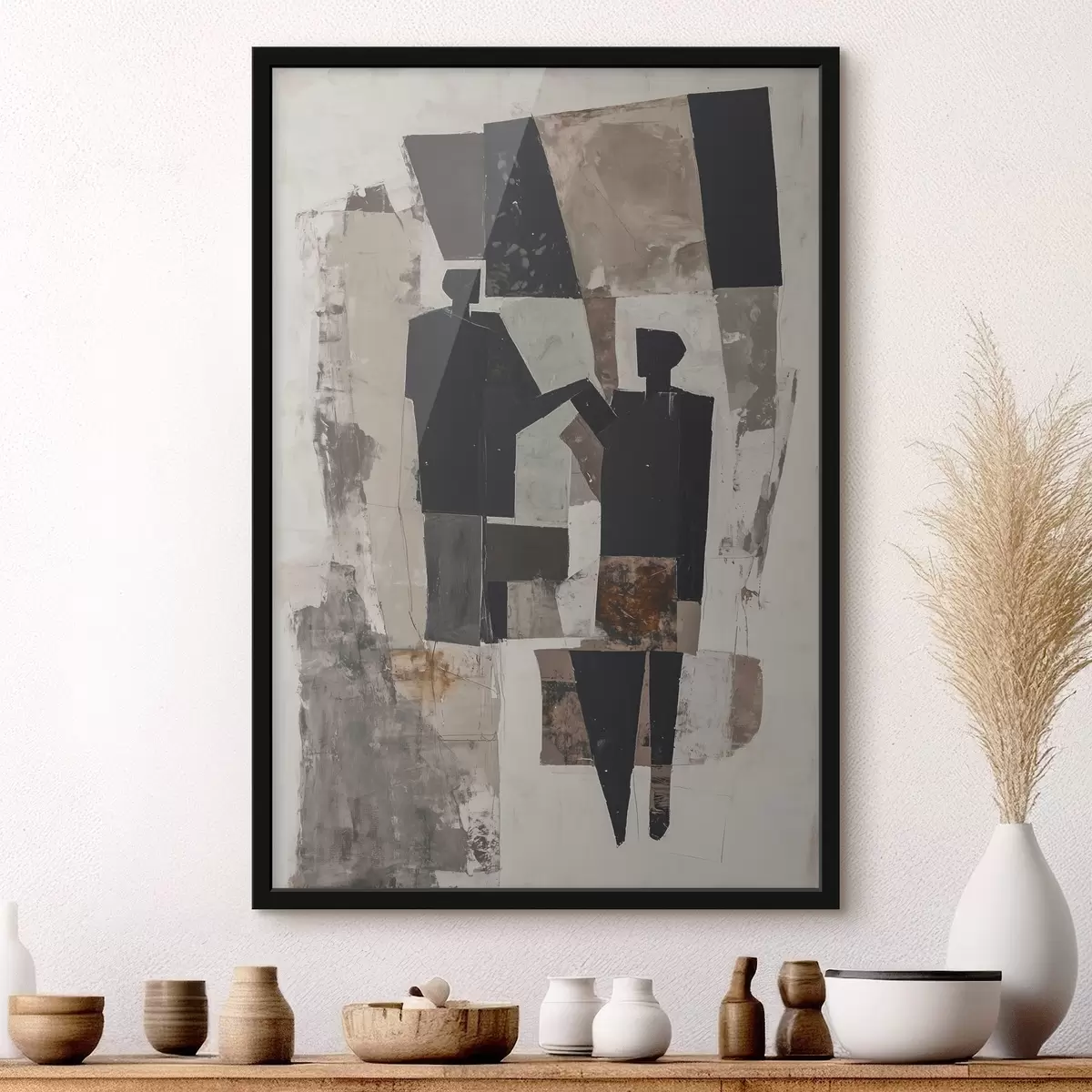 Poster Figures abstraites d'un couple f45776