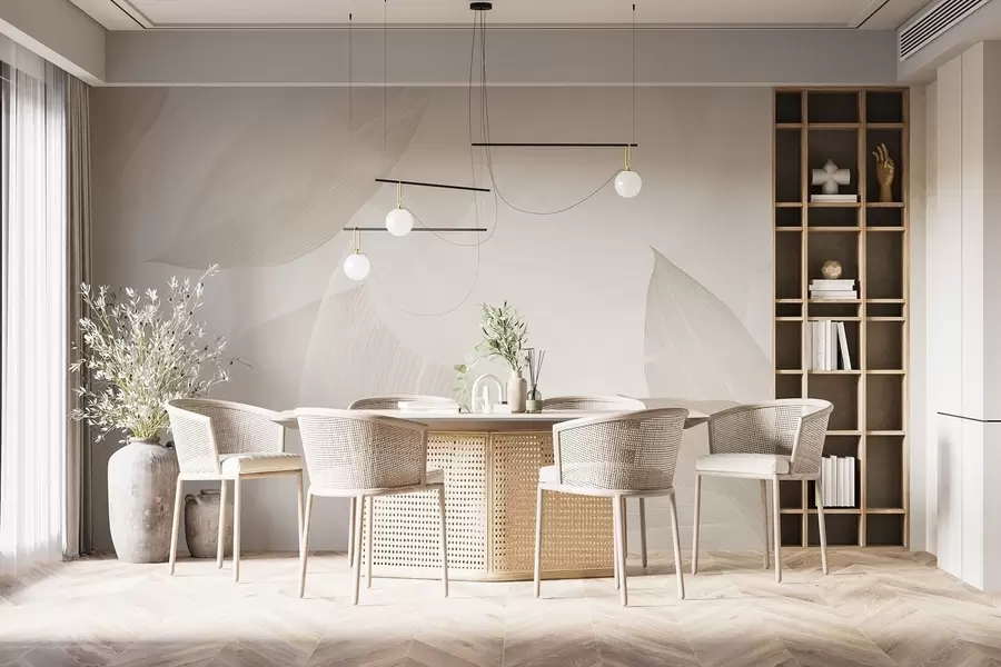 Papier peint Feuilles acérées w04517v1