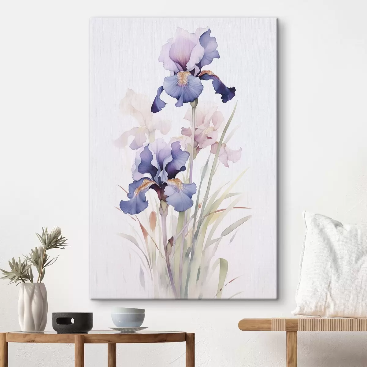 Tableau Iris imitation aquarelle s45762