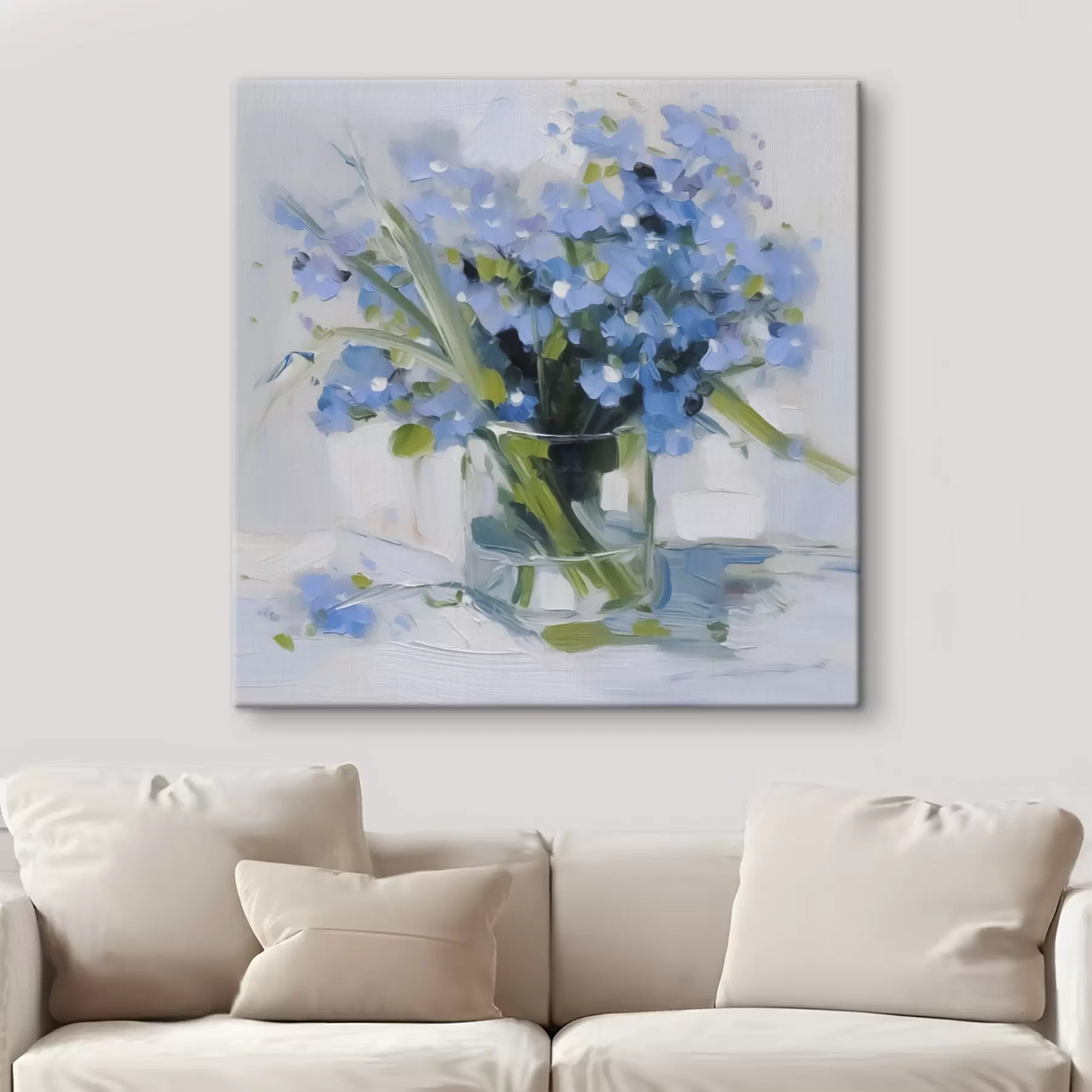 Tableau Fleurs délicates dans un vase en verre s45773