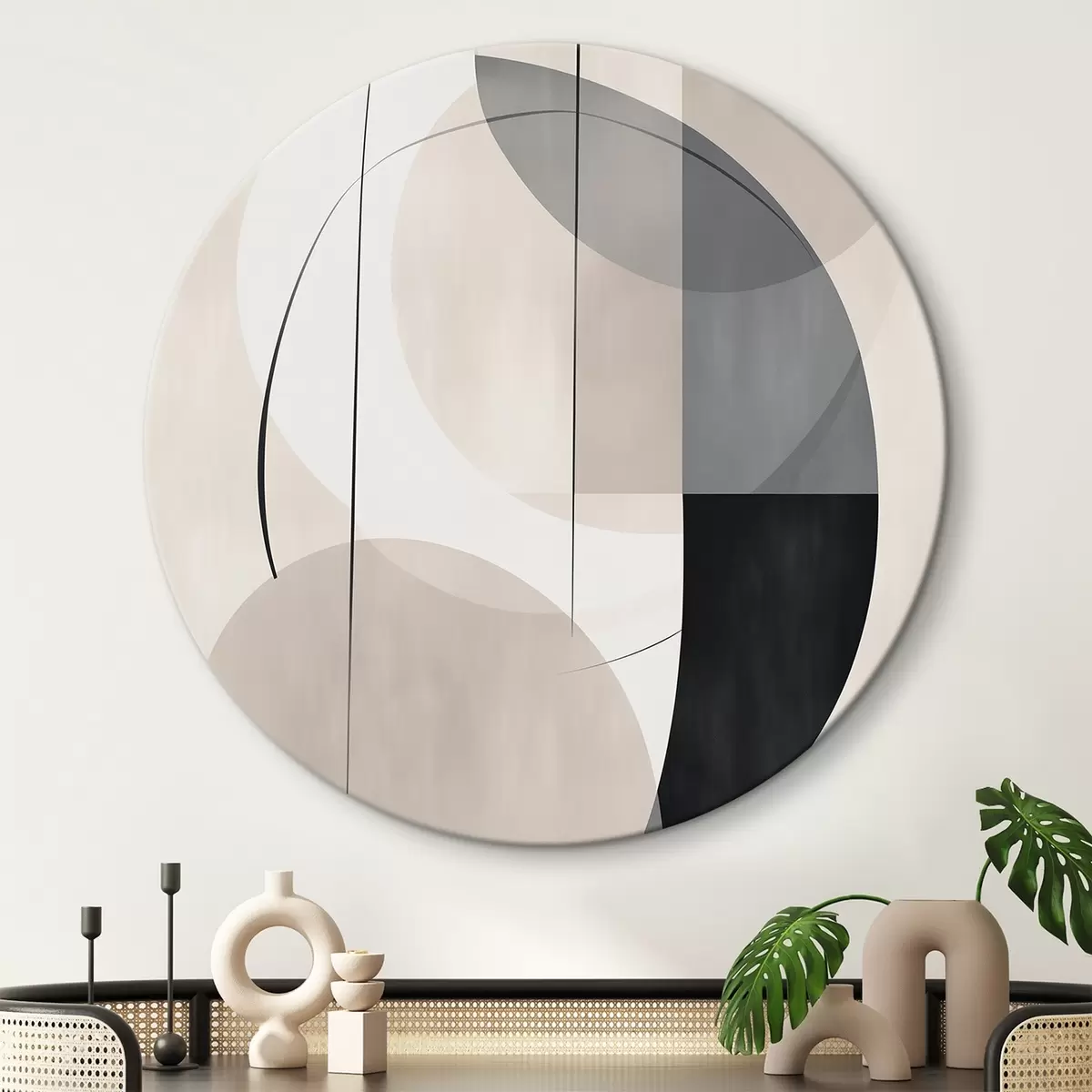 Tableaux rondes Abstraction r45766
