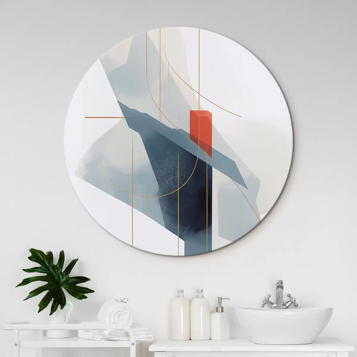 Tableaux rondes Abstraction moderne r45770