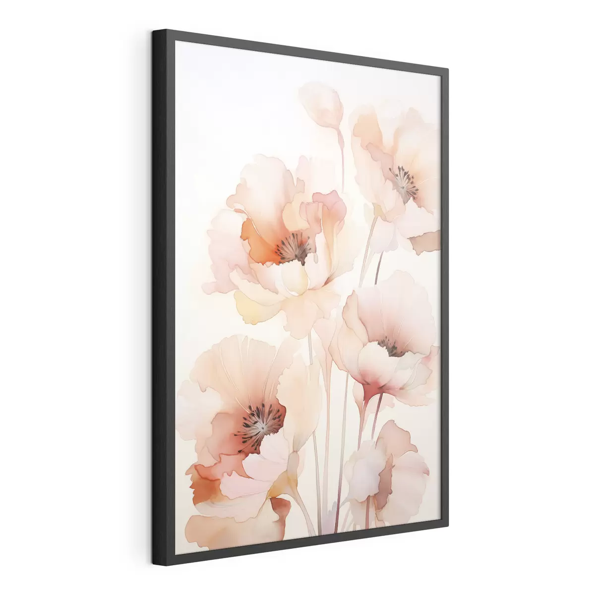 Poster Imitation aquarelle de coquelicots f45760