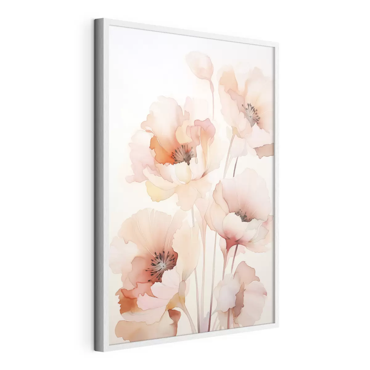 Poster Imitation aquarelle de coquelicots f45760