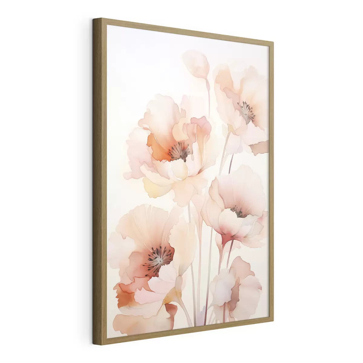 Poster Imitation aquarelle de coquelicots f45760