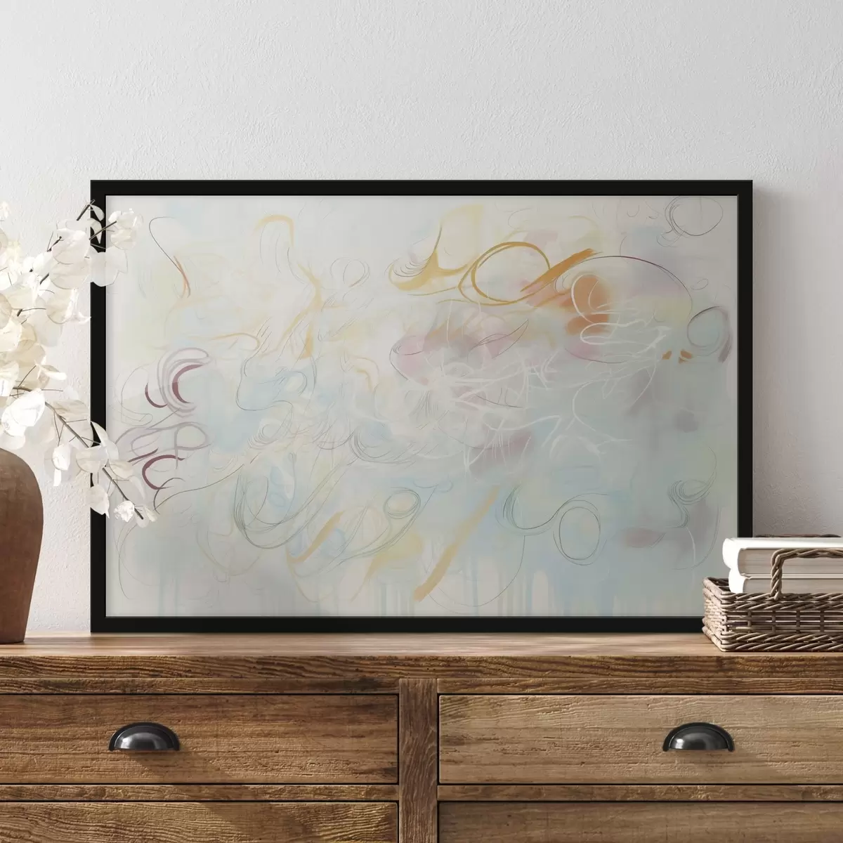 Poster Abstraction avec des gribouillages f45772