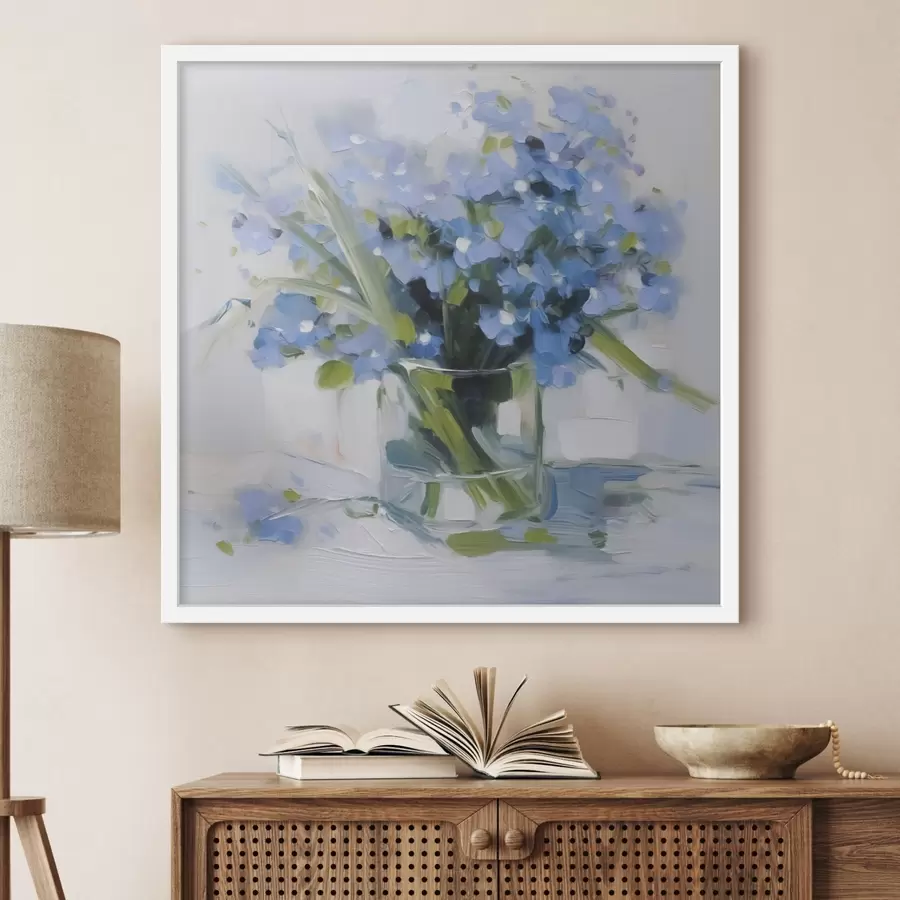 Papier peint Fleurs délicates dans un vase en verre f45773